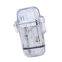New Waterproof Plasma Lighter Pink Flame Cartoon Outdoor Camping Sports Windproof Lighter Smoking Camping Survival Gadget - Chic Cart