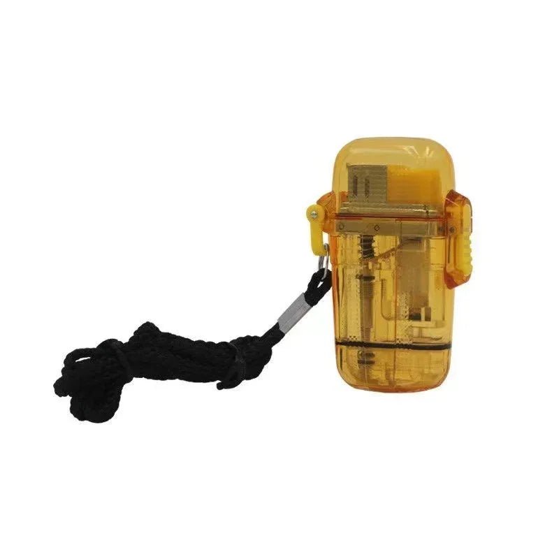 New Waterproof Plasma Lighter Pink Flame Cartoon Outdoor Camping Sports Windproof Lighter Smoking Camping Survival Gadget - Chic Cart