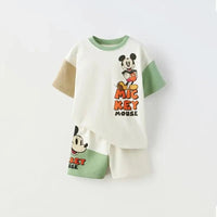 2024 NEW Cartoon Short Sleeved Suit Baby Boys Tracksuit Summer Clothing T-shirt + Shorts Kids 2 Piece Set Children's Wear Outfit - Chic Cart