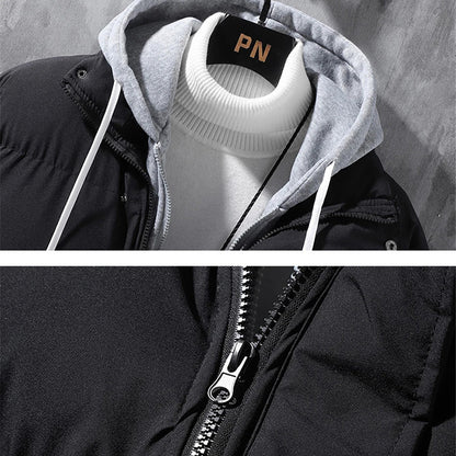 Fashion Hooded Jacket Men Winter