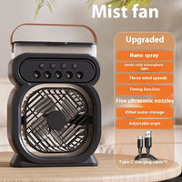 3 In 1 Portable Air Conditioner Evaporation Air Cooler LED