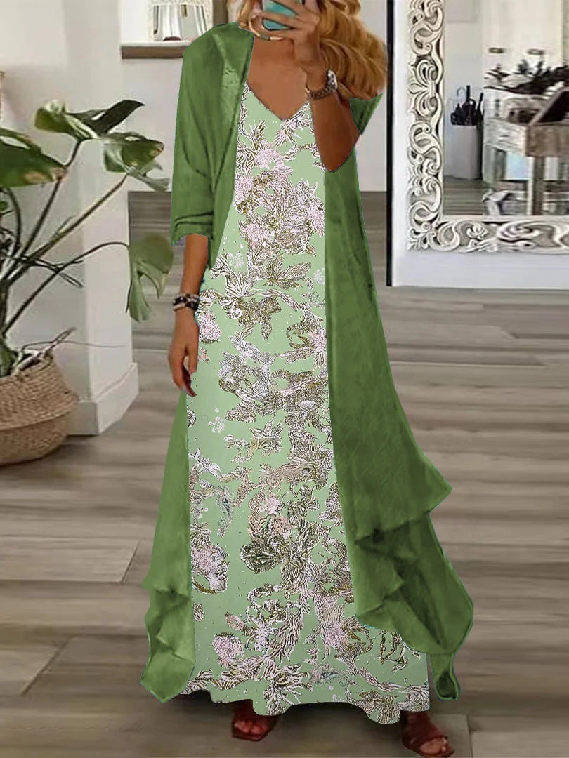 European And American Vacation Spaghetti Straps Long Skirt Indian Style