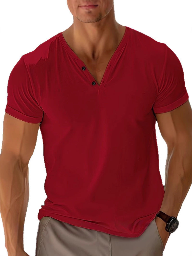 Men's T-shirt Summer Beach Short Sleeve Casual