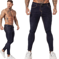 Patchwork Pants Jeans Men's Fit