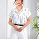 Casual Fashion Trend Stripes Women's Shirt Top