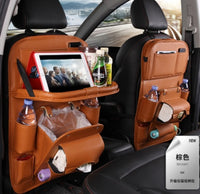 PU Leather Car Storage Bag Multifunction Seat Back.