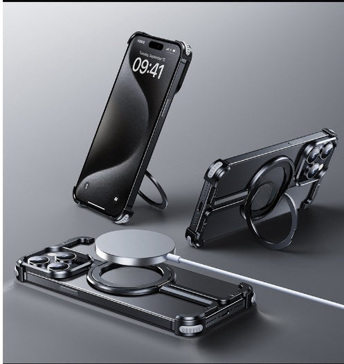 Metal Airbag Anti-fall Shell Phone Case Protective