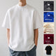 Plus Size Cotton Men's Blank T-Shirt White Oversized