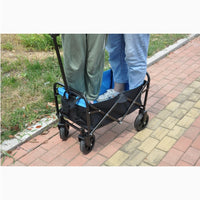 Folding Wagon Garden Cart Shopping Wagon Tools Cart
