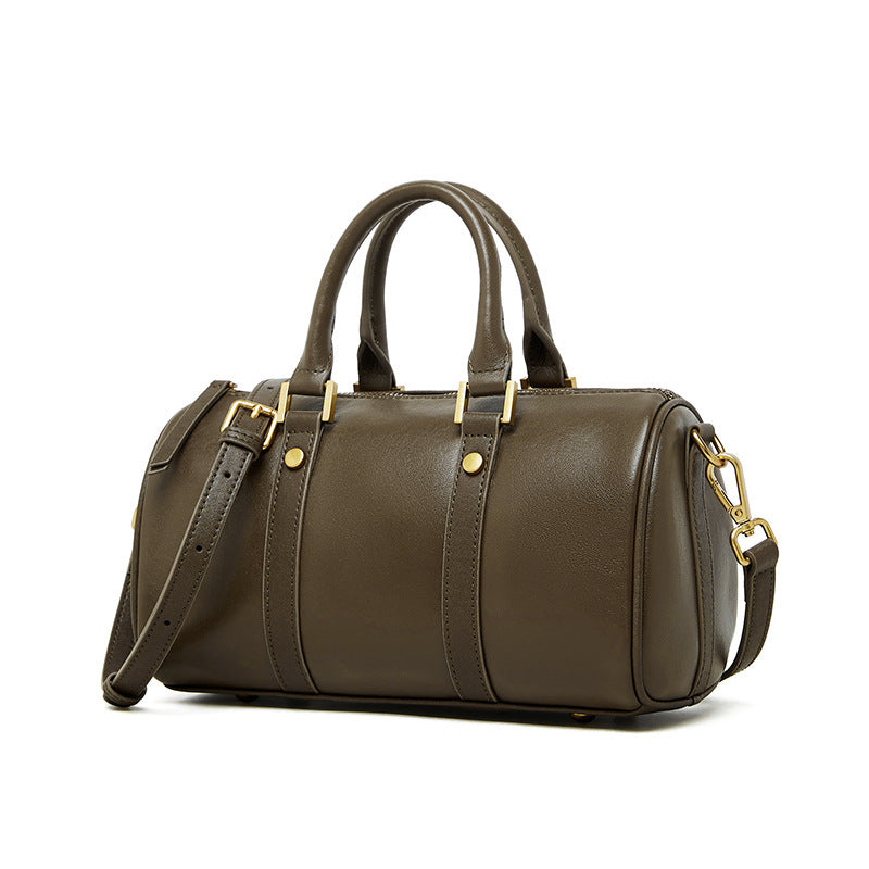 Retro Portable Cowhide Crossbody Bag