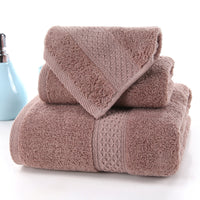 Long-staple Cotton Three-piece Set Towels Square Scarf