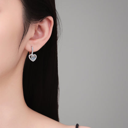 S925 Sterling Silver Moissanite Earrings High-grade