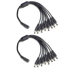 5.5mm DC Power Splitter Cable - 1 to 8 Way Connector