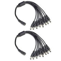 5.5mm DC Power Splitter Cable - 1 to 8 Way Connector