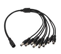 5.5mm DC Power Splitter Cable - 1 to 8 Way Connector