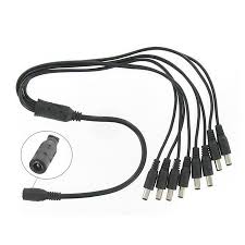 5.5mm DC Power Splitter Cable - 1 to 8 Way Connector