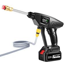 EAFC 60Bar Cordless High Pressure Car Washer  30000mAh Rechargeable Car Wash Gun Electric Water Gun Foam Machine AMI Cart