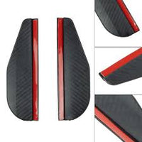 2PCS Rearview Mirror Rain Shields - Clear Vision