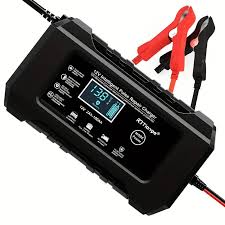 Smart 12V 6A Car Battery Charger with LCD Display