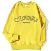 Woman Sweatshirts California West Coast Print Female hoodie