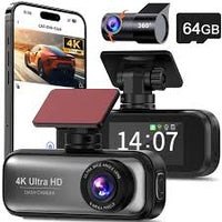 Dash Cam Dual Lens 4K UHD Recording Car Camera DVR Night Vision