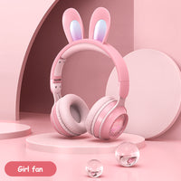 Rabbit Ear Headphones Wireless Extendable Wheat Headphones