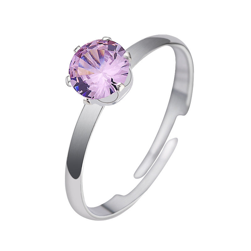 Ring 18K Gold Plating Mini Drill Ins Fashion Personality