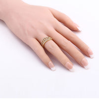 Personality Ring Yellow For Women Geometric
