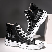 Man Canvas Shoes, Breathable Thick Sole,