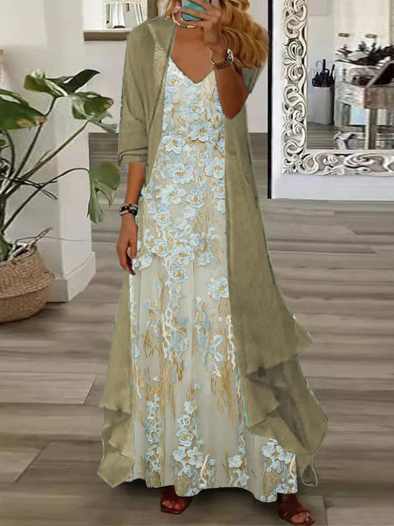 European And American Vacation Spaghetti Straps Long Skirt Indian Style