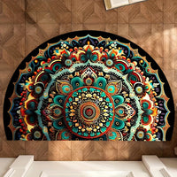 Semicircle Printed Mat Entrance Door Floor Mat