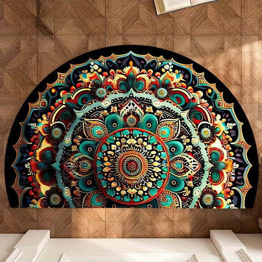 Semicircle Printed Mat Entrance Door Floor Mat