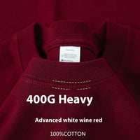 Plus Size Cotton Men's Blank T-Shirt White Oversized