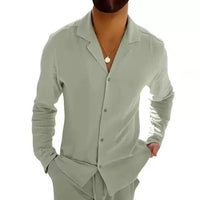 Men's Coat Button Cardigan Slim Lapel Sports Casual