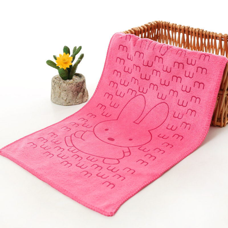 Microfiber Printed Cartoon Towel Absorbent Kindergarten Towel