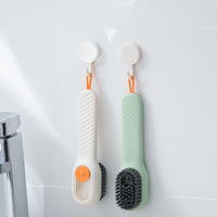 Multi functional Soft-bristled Shoe Brush Long Handle