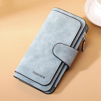 New Buckle Women's Long Wallet Three Fold Fashion Women