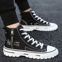 Man Canvas Shoes, Breathable Thick Sole,