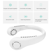 Mini Hanging Handheld Leafless Hanging Neck Fan Portable Silent