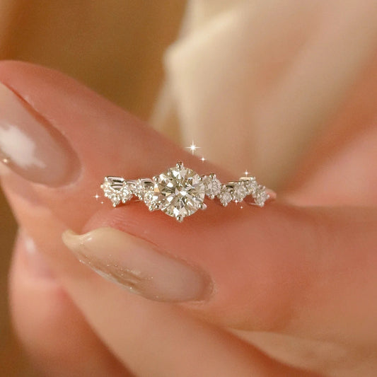 925 Sterling Silver Moissanite Ring