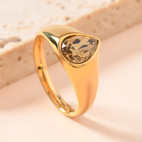 Rings Fashion Personality Teardrop-shaped Ring