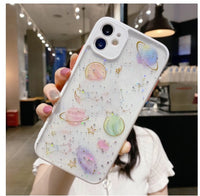 Transparent Glitter Color Frame Mobile Phone Case