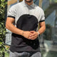 Men's Casual Patch Collar Loose Short Sleeve T-Shirt