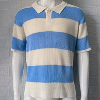 Men's Clothing Summer Fashion Lapel Sweater Short Sleeve
