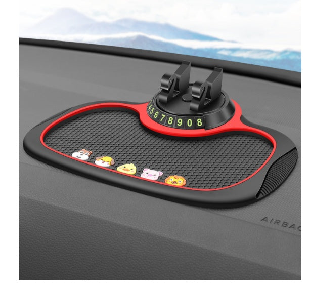 Non-Slip Car Phone Pad For 4-in-1 Car Parking Number