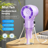 Mini Fan Multifunctional Halter Usb Hand-held Spray Fan