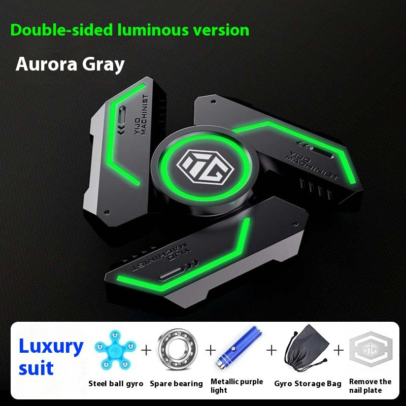 Glowing Fingertip Spinning Top Luminous Finger Decompression