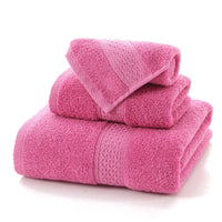 Long-staple Cotton Three-piece Set Towels Square Scarf