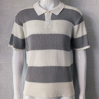 Men's Clothing Summer Fashion Lapel Sweater Short Sleeve