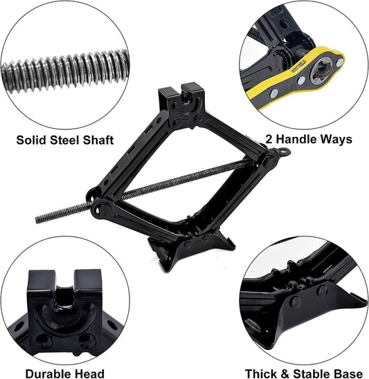 Scissor Jack For Car, 2 Ton Car Jack Kit - Tire Jack,Smart